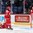 HELSINKI, FINLAND - DECEMBER 26: Ivan Kulbakov #31, Ruslan Vasilchuk #26 and Sergei Romanovich #14 of Belarus look on after a third period goal from Finland during preliminary round action at the 2016 IIHF World Junior Championship. (Photo by Andre Ringuette/HHOF-IIHF Images)


